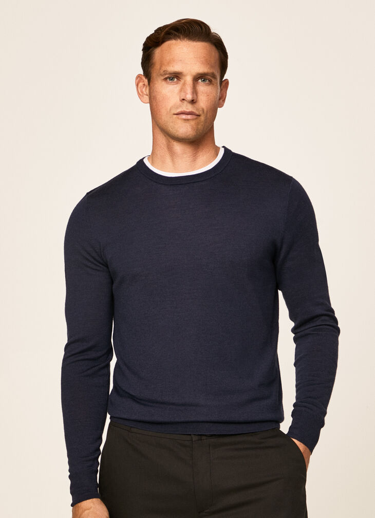 Merino wool silk jumper