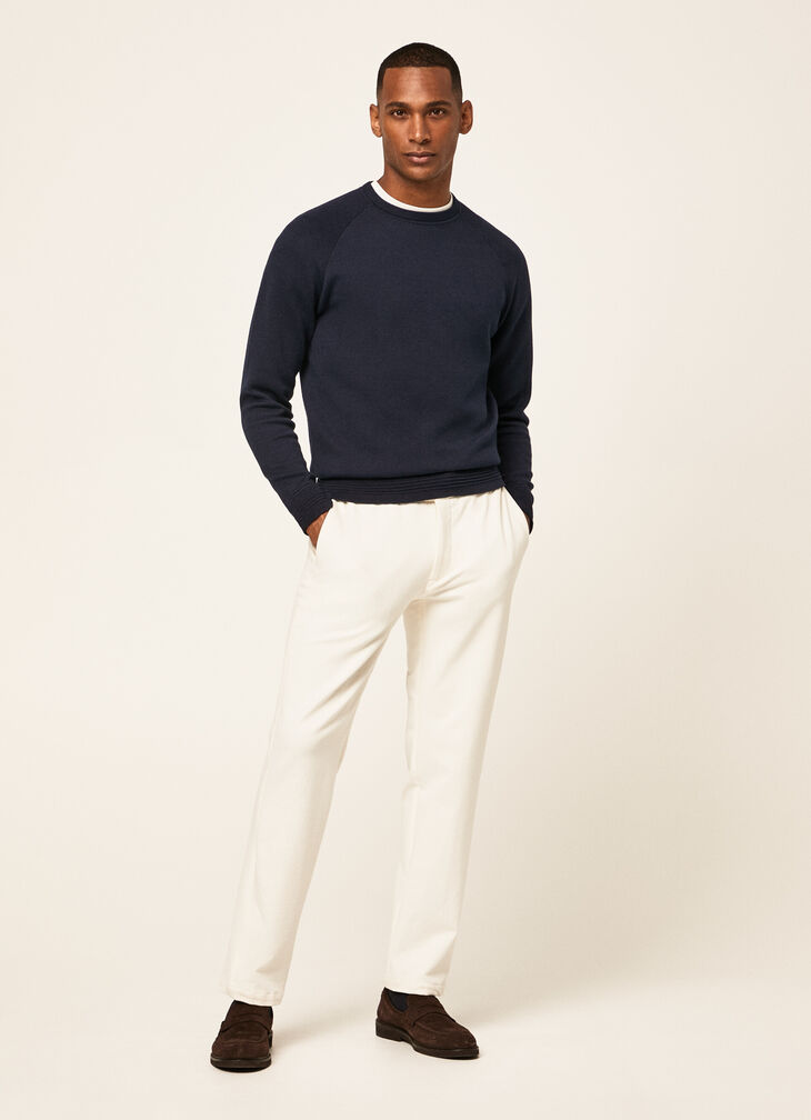 Cotton knitted sweatshirt