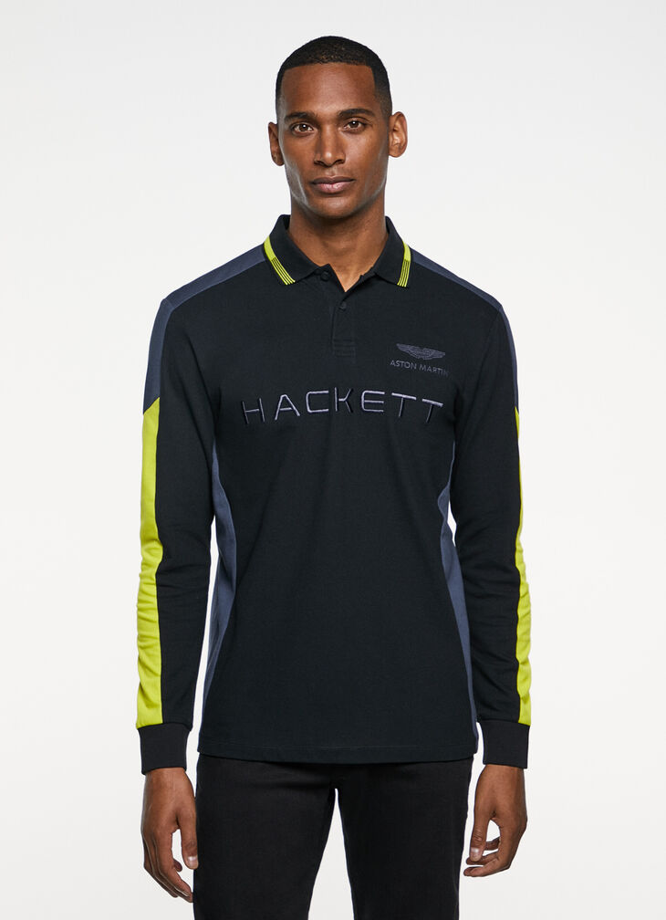 Motor inspired polo shirt