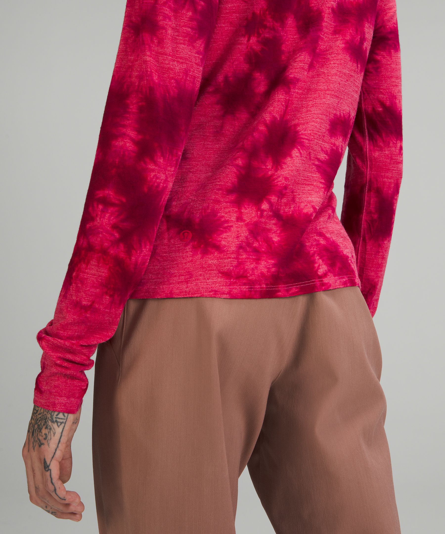 lululemon lab Wool-Blend Tie Dye Long Sleeve Shirt Online Only