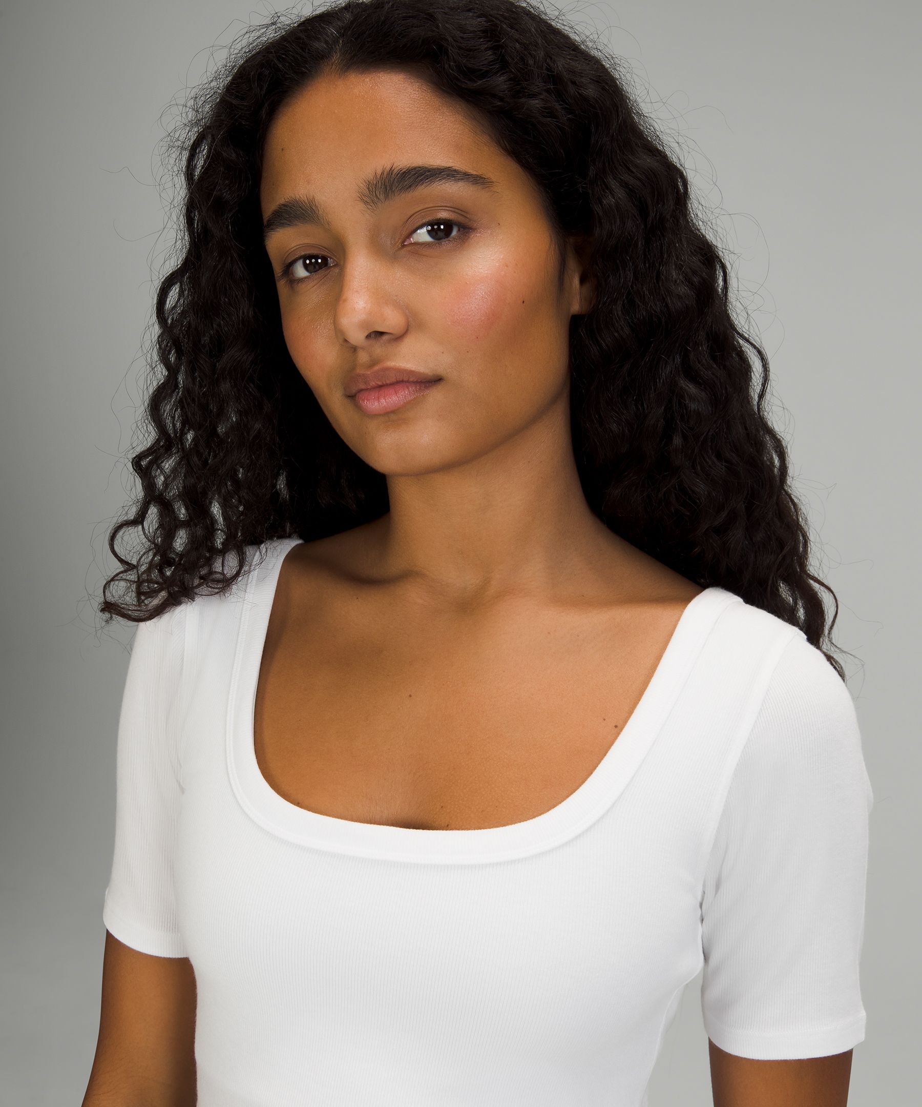 Ribbed Held Tight Short Sleeve Shirt