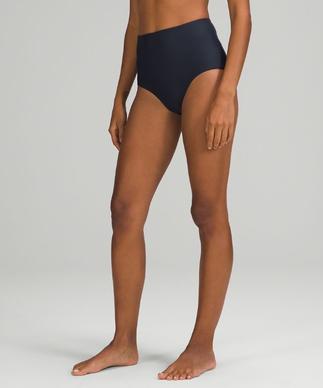 Waterside High-Waist Swim Medium Coverage Swim Bottoms Online Only