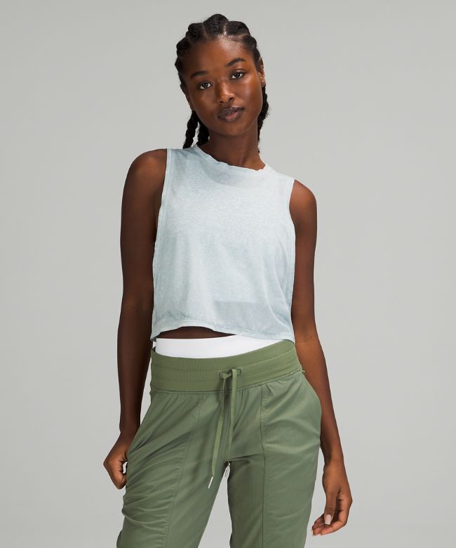 Muscle Love Cropped Tank Top Fade