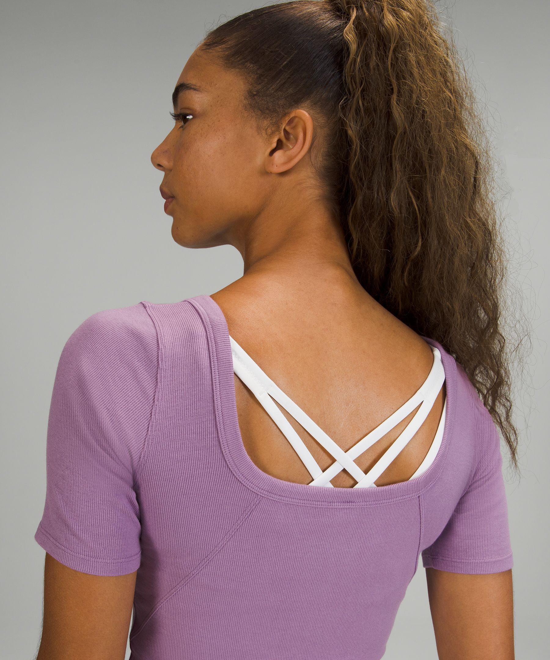 Ribbed Held Tight Short Sleeve Shirt