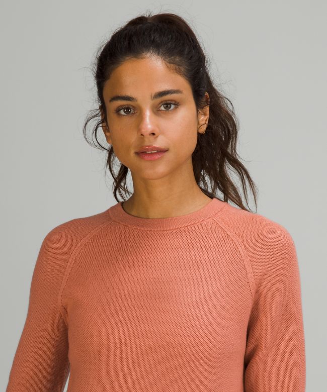 Merino Wool Honeycomb Sweater Online Only