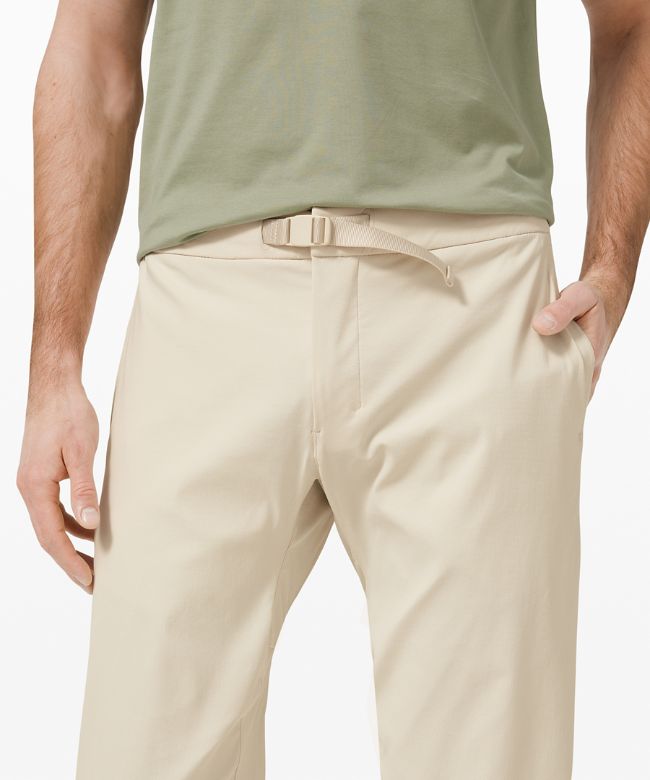 Relaxed Fit Belted Stretch Pant 29 Online Only