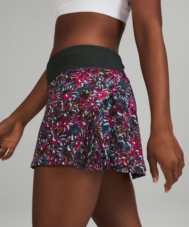 Play Off the Pleats Mid-Rise Skirt