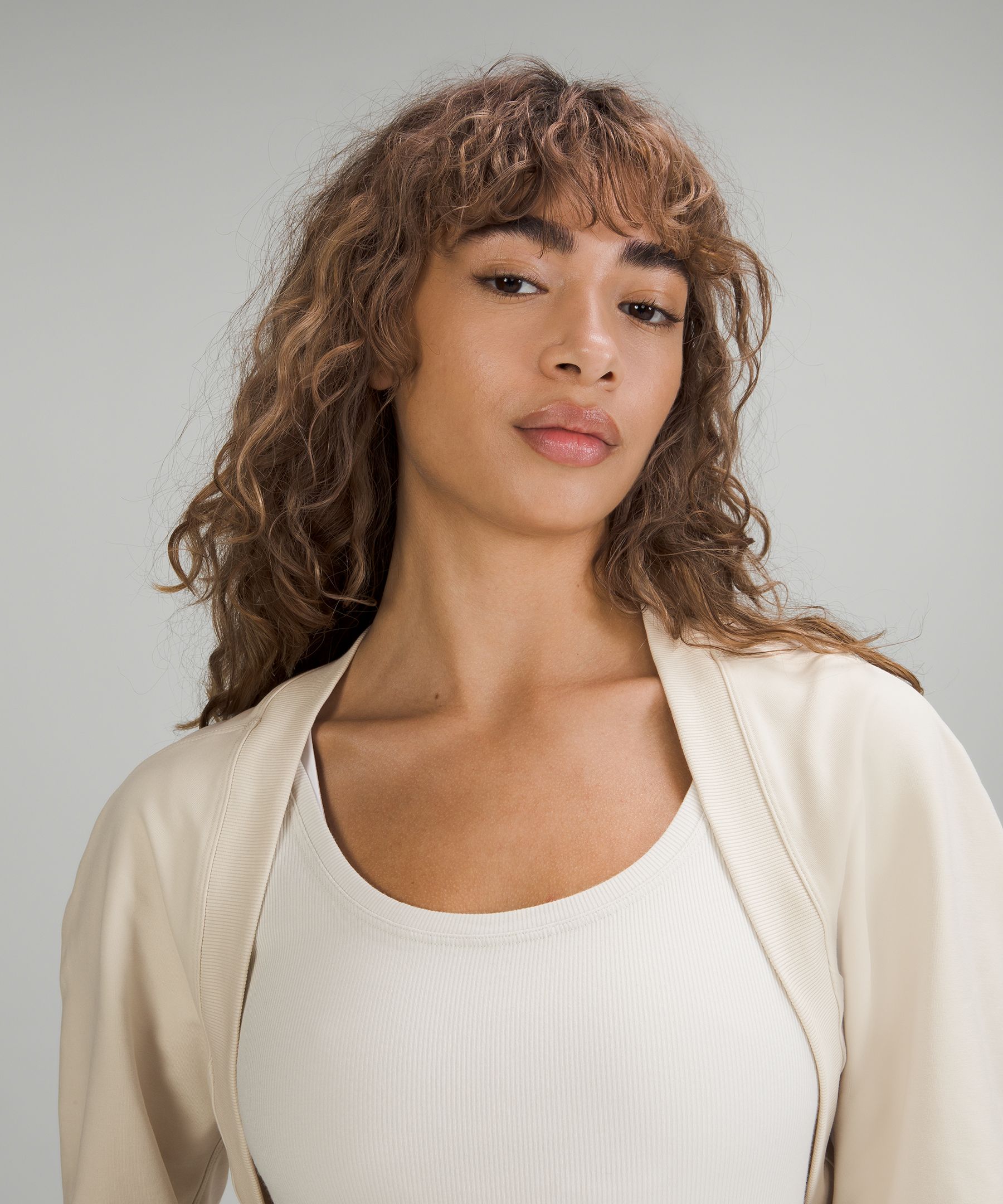 LA Cropped Long Sleeve Shrug