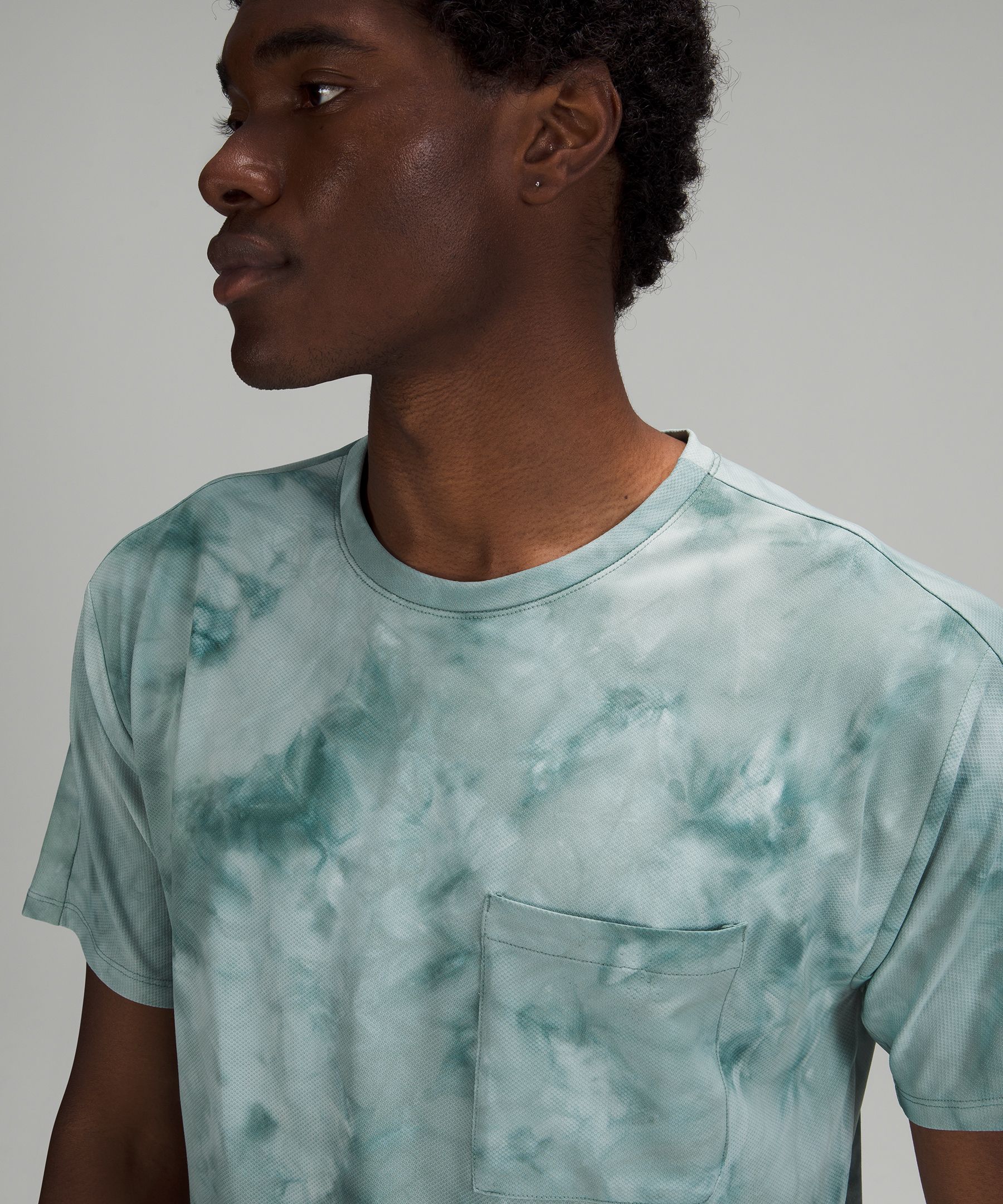 Relaxed Mesh Pocketed Short Sleeve Shirt