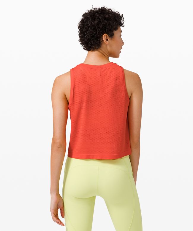 Breeze By Muscle Crop Tank Top logo