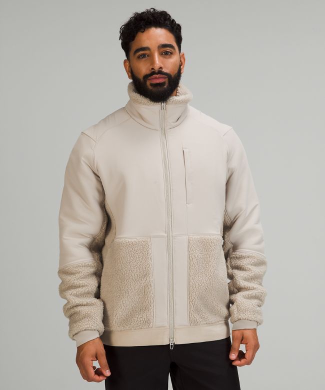 Textured Fleece Jacket Online Only