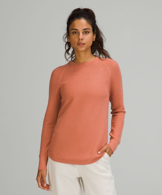 Merino Wool Honeycomb Sweater Online Only