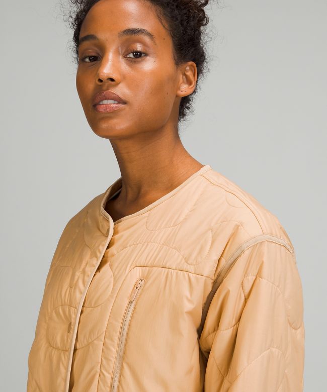 Insulated Quilted Long Bomber