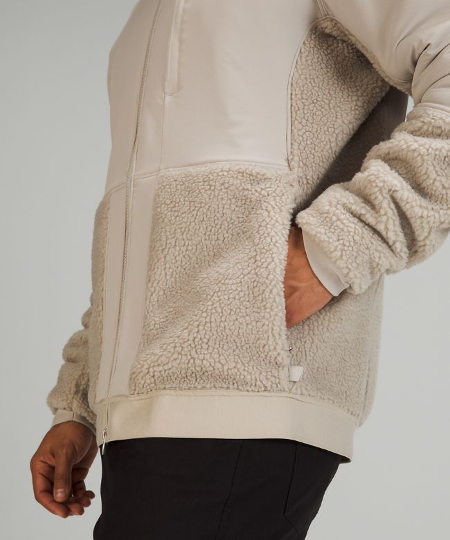 Textured Fleece Jacket Online Only