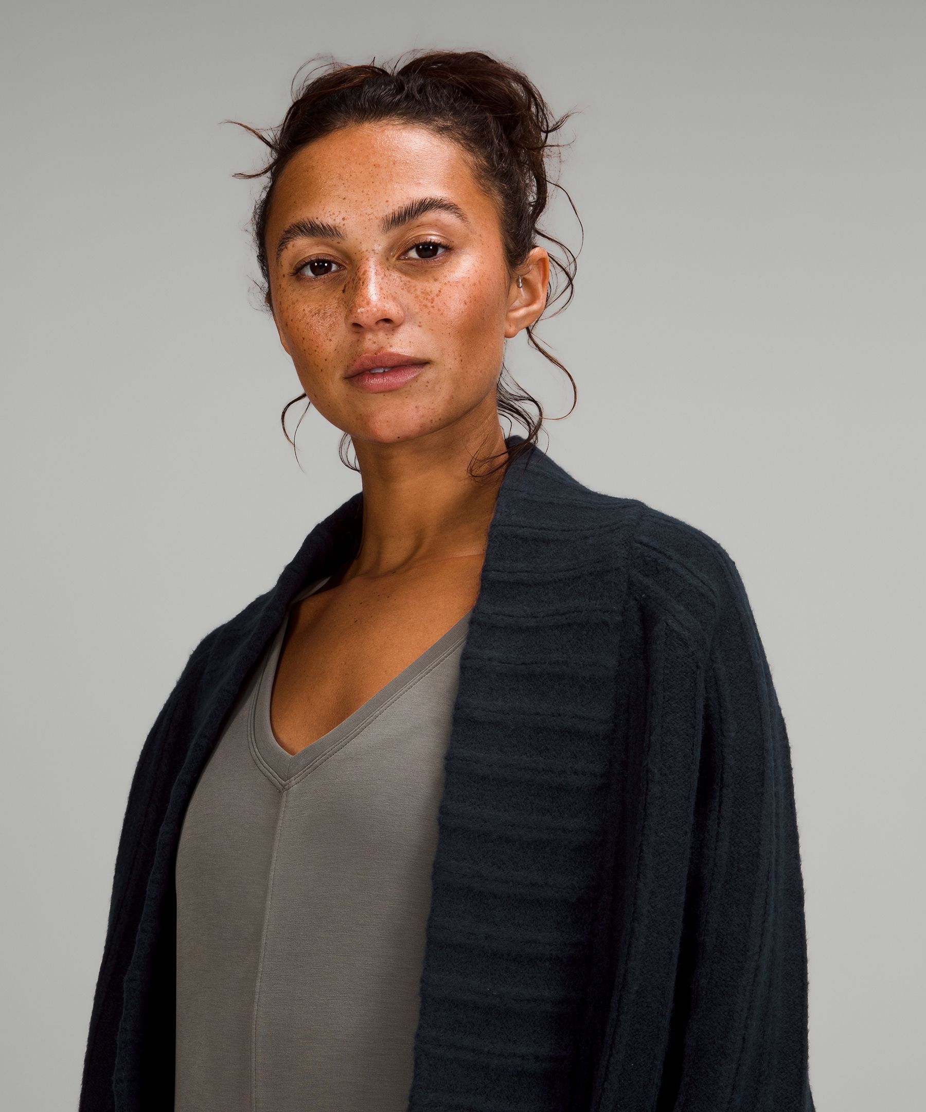 Twin Rib Sweater Wrap