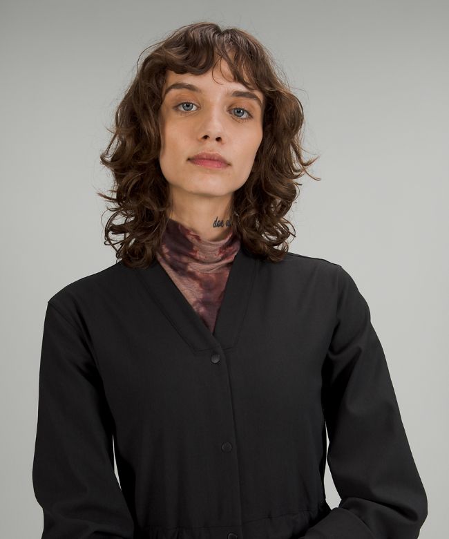 lululemon lab Wool-Blend Long Sleeve Jumpsuit Online Only