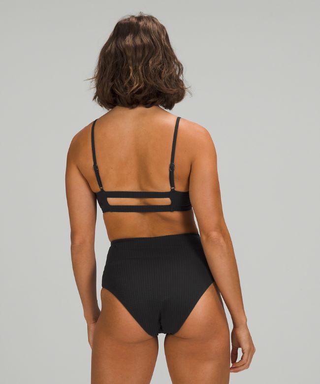 Seersucker Swim Top B/C Cups