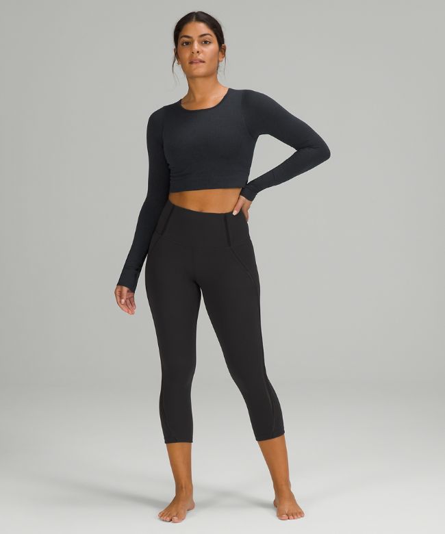 Nulu Mesh Panels High-Rise Crop 21