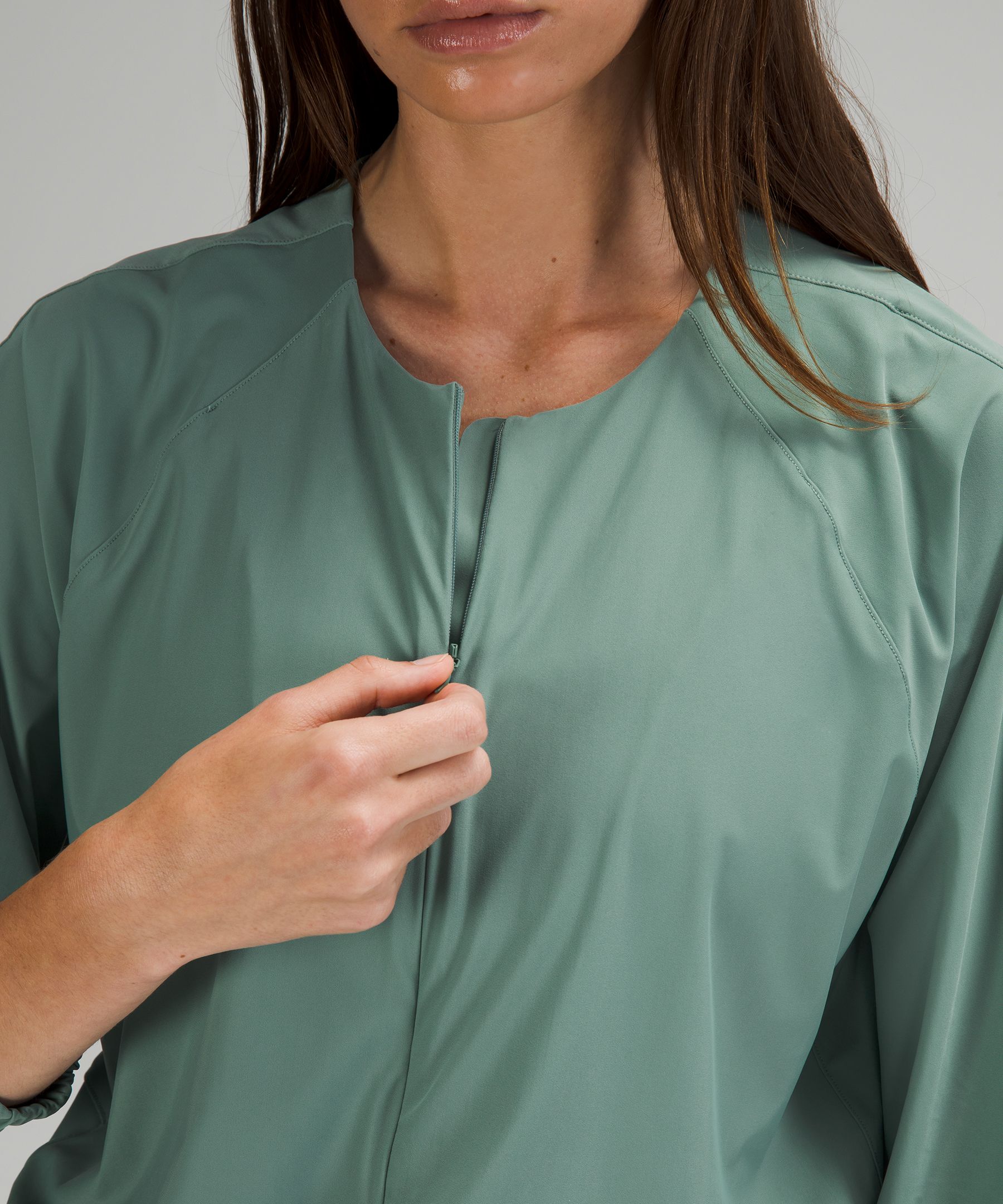 High Neck UVP Zippered Romper