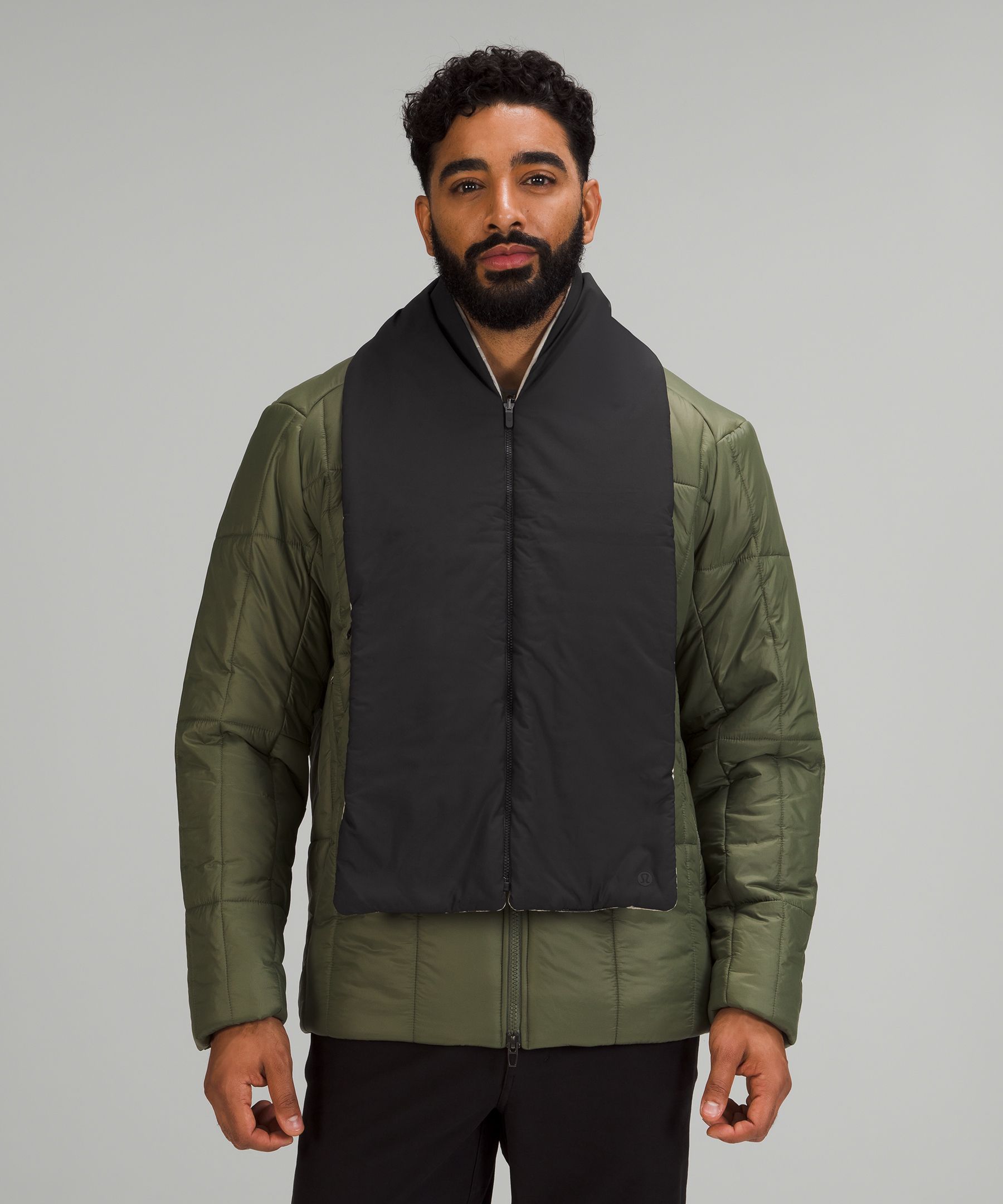 Reversible Quilted Zip Scarf