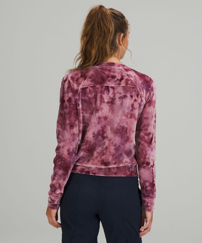 Velour Warm Down Crew