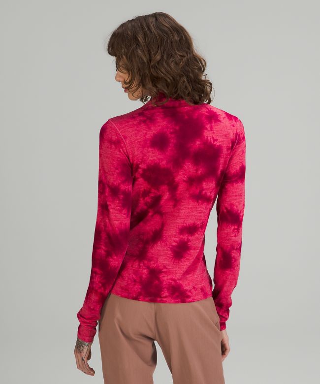 lululemon lab Wool-Blend Tie Dye Long Sleeve Shirt Online Only