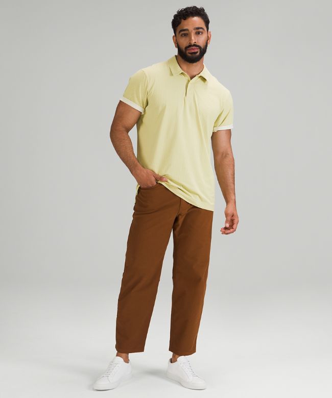 Snap Front Performance Short Sleeve Polo Shirt