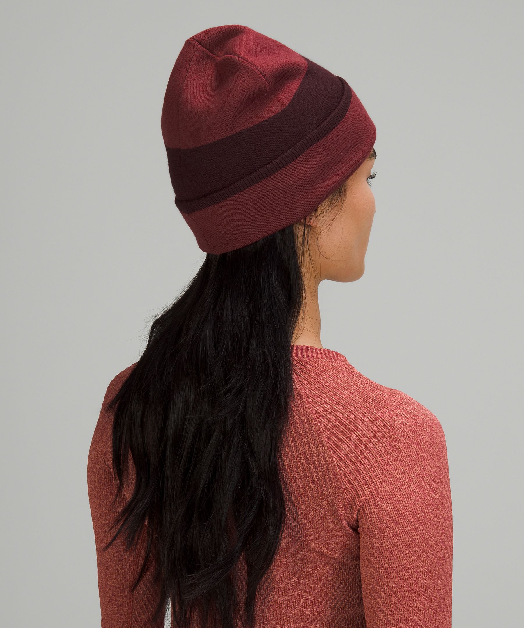 Wool-Blend Knit Logo Beanie