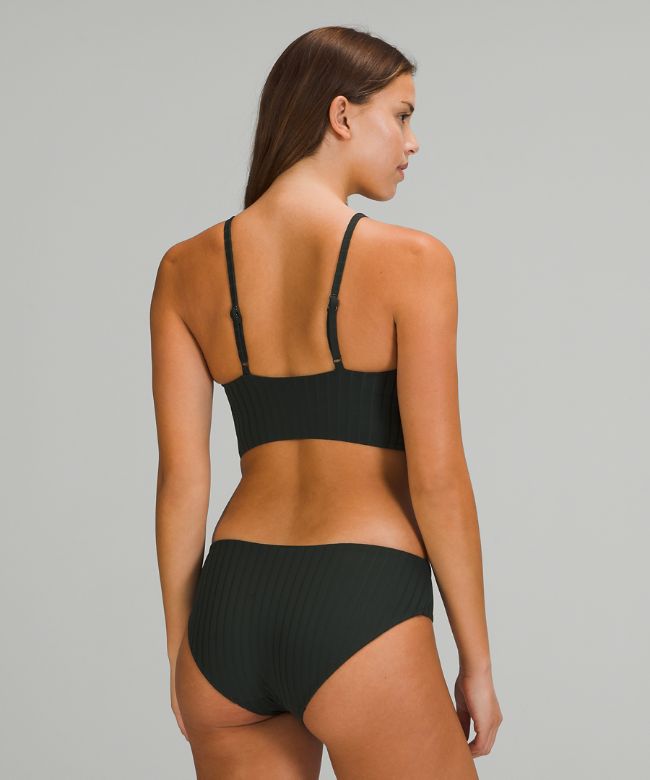 Ribbed High-Neck Long-Line TopB/C Cups