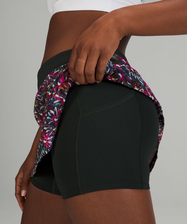 Play Off the Pleats Mid-Rise Skirt