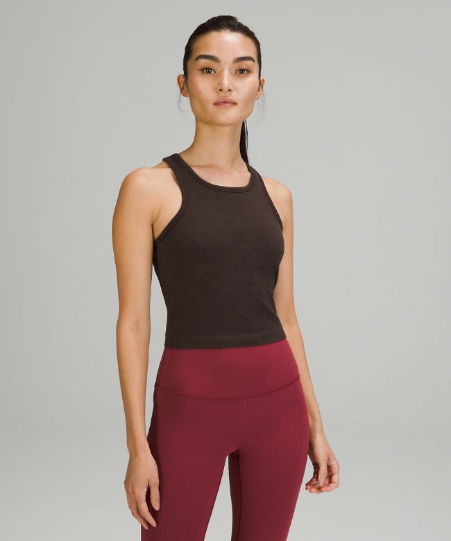 Ebb to Street Cropped Racerback Tank Top