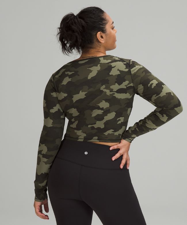 Wunder Train Cropped Long Sleeve Shirt