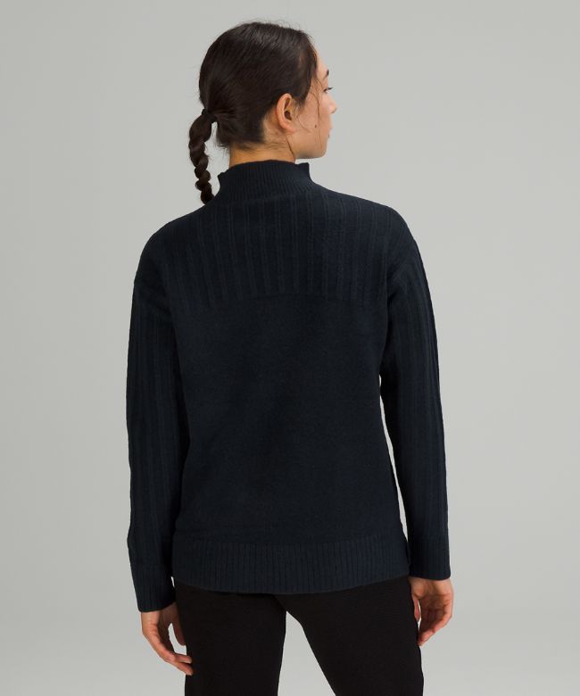 Twin Rib Turtleneck Sweater