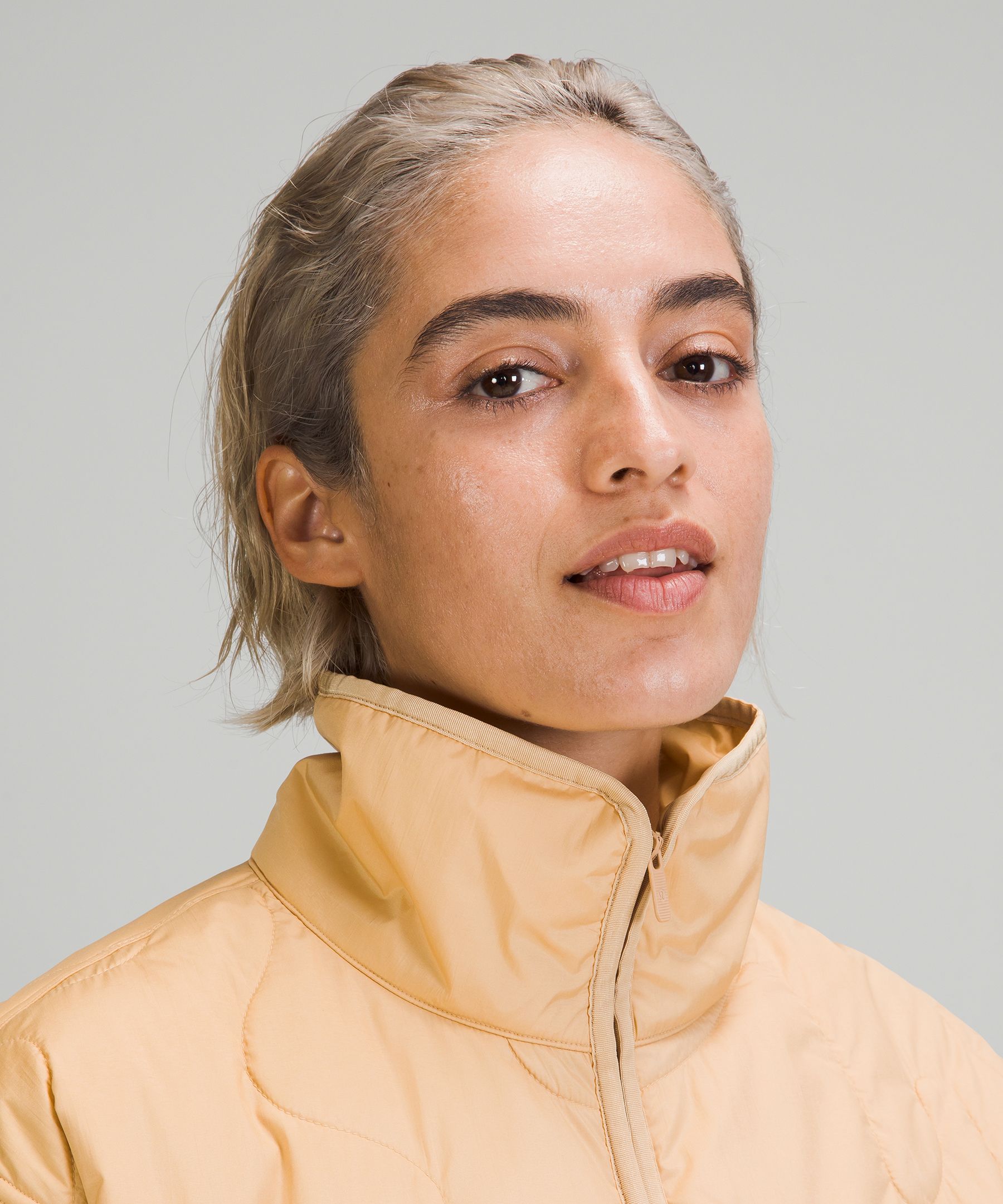 Insulated Quilted Pullover Jacket