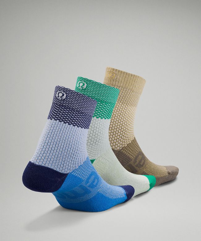 Daily Stride Mid-Crew Sock 3 Pack Sparkle
