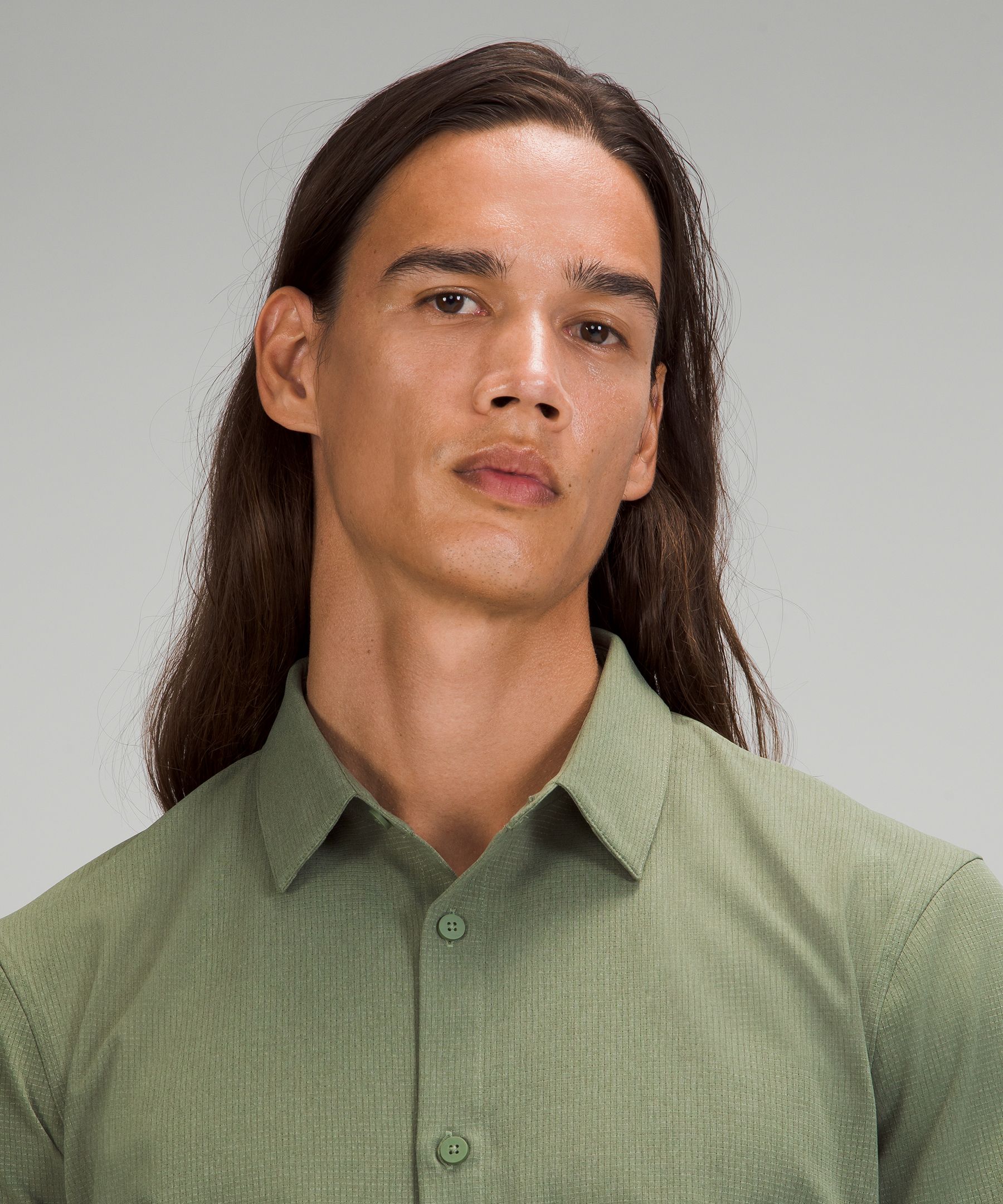 Airing Easy Short Sleeve Button Up Shirt Ventlight Mesh