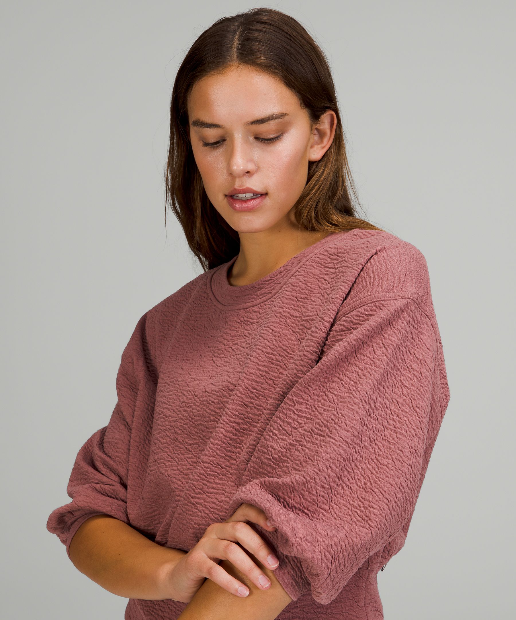 Textured Crewneck Pullover