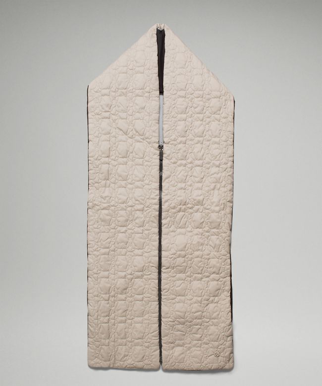 Reversible Quilted Zip Scarf