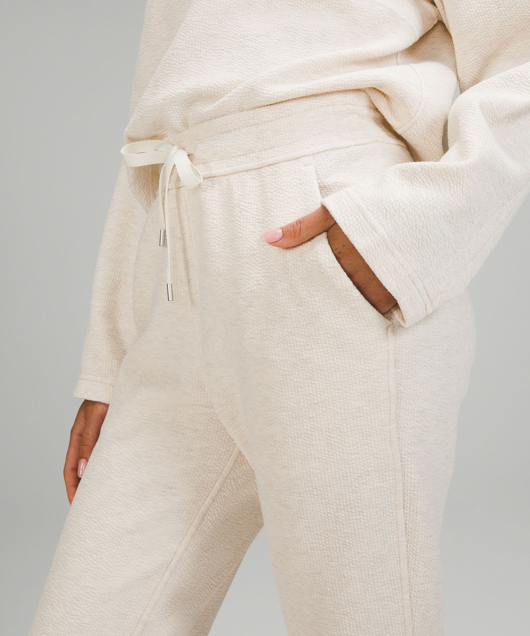 Ribbed High-Rise Jogger 7/8 Length