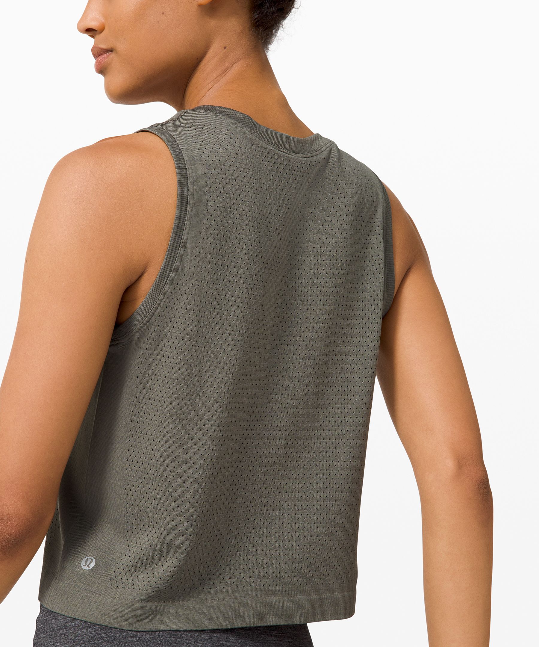 Swiftly Breathe Crop Tank Top VAN