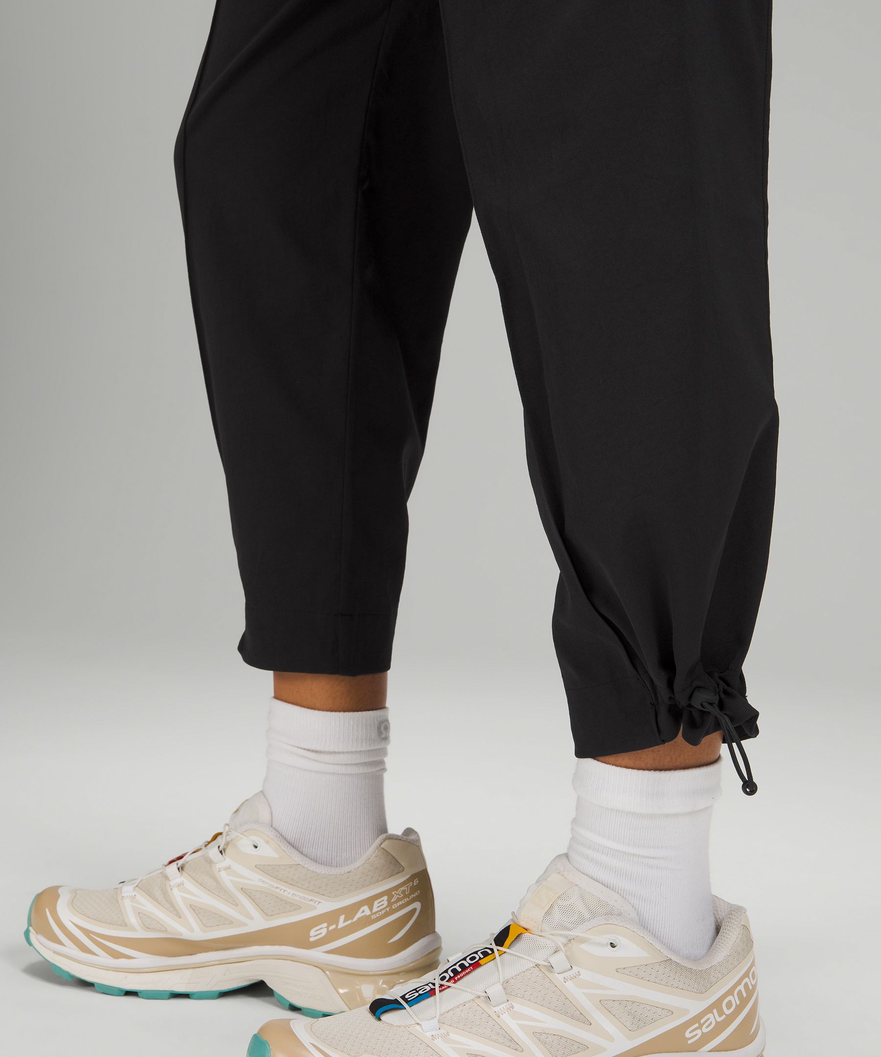 Cotton-Blend Twill Trouser 7/8 Length