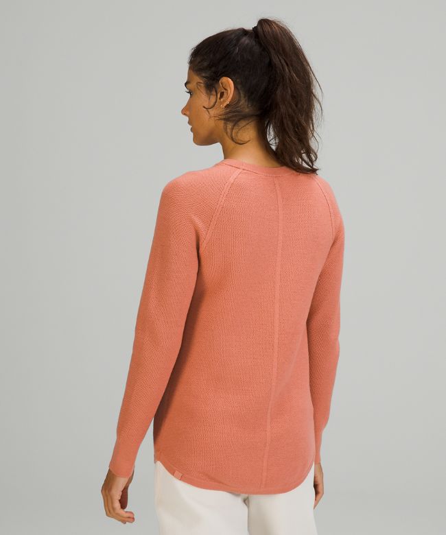Merino Wool Honeycomb Sweater Online Only