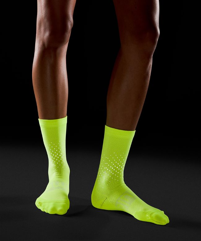 Power Stride Crew Sock Reflective