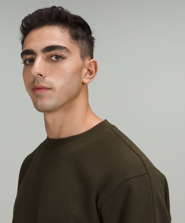 French Terry Oversized Long Sleeve Crew