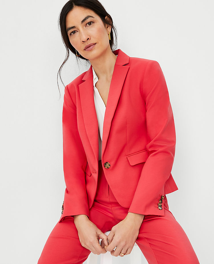 Ann Taylor Outlet |  The One Button Blazer in Stretch Cotton