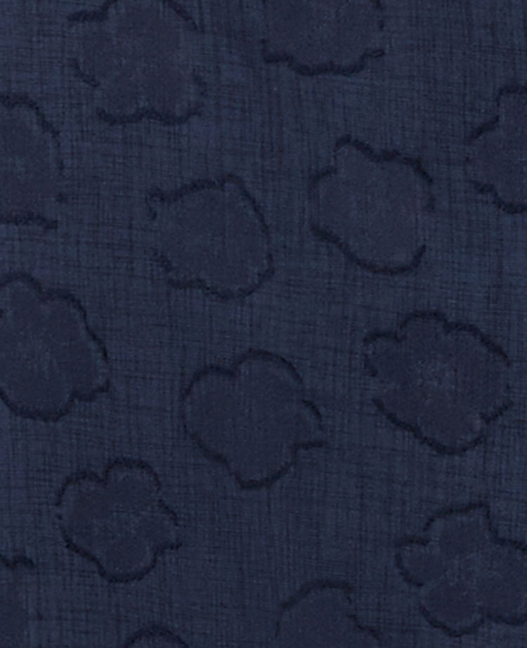 Ann Taylor Outlet |  Floral Clip Flutter Sleeve Square Neck Top