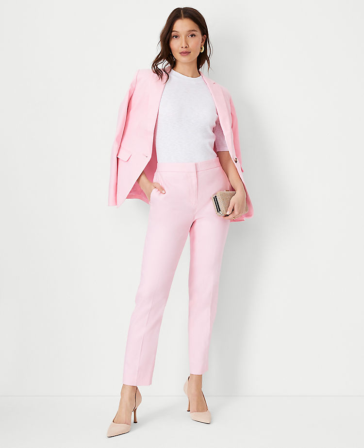 Ann Taylor Outlet |  The Eva Ankle Pant in Linen Blend