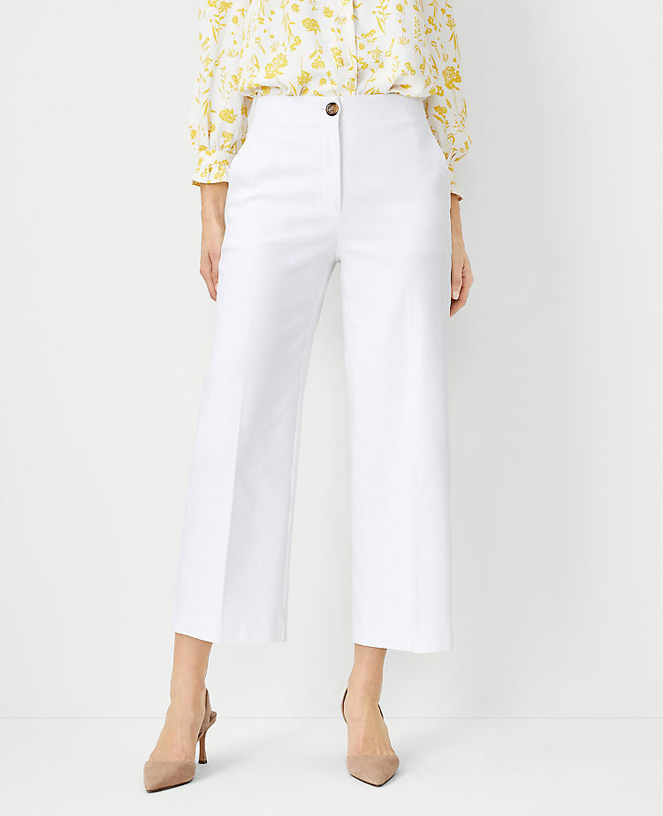 Ann Taylor The Kate Wide Leg Crop Pant - Curvy Fit