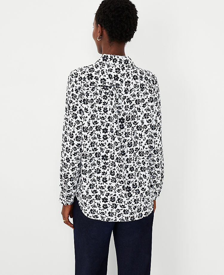 Ann Taylor Outlet |  Floral Camp Shirt