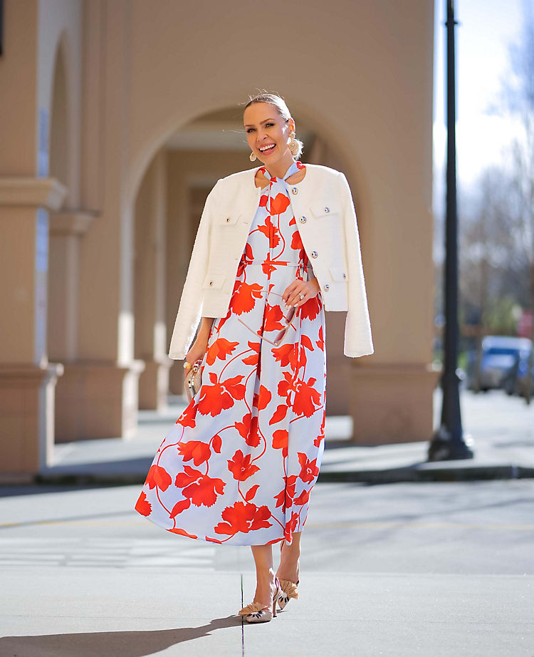 Floral Halter Maxi Dress